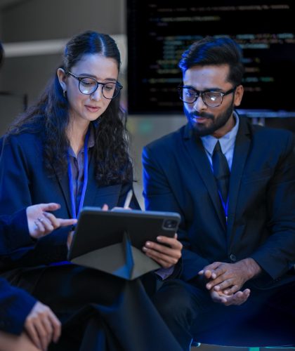 Portrait of the next generation of AI developers. A diverse team building autonomous systems, advanced Generative AI models, and the future of ethical Artificial General Intelligence.